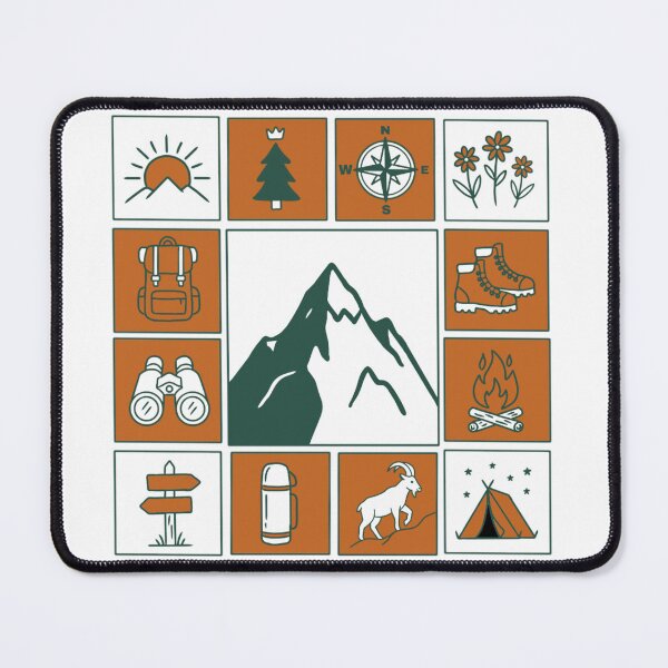 Item preview, Mountain Adventure Hiking & Camping Vintage Graphic designed and sold by Nimznology.