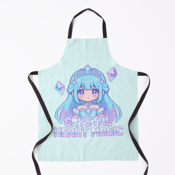 Item preview, Crystal Heart Magic - Ice Princess Anime Pixel Art designed and sold by PotionPixelArt.