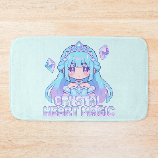 Item preview, Crystal Heart Magic - Ice Princess Anime Pixel Art designed and sold by PotionPixelArt.