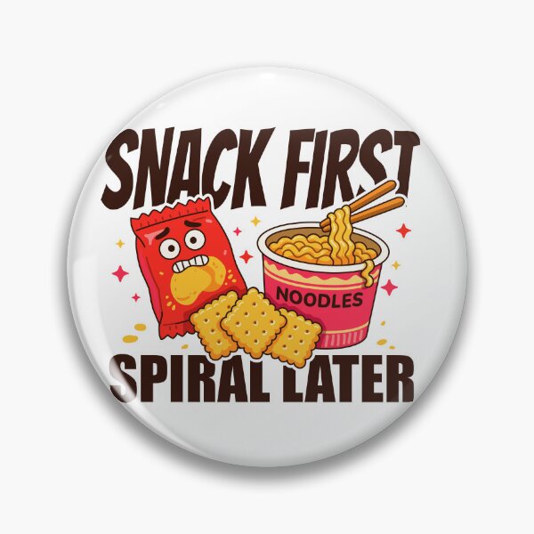 Item preview, Snack Food with Nervous Chips & Noodles – Snack First, Spiral Later designed and sold by Skryp-art.