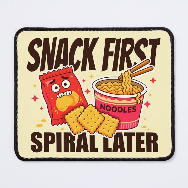 Item preview, Snack Food with Nervous Chips & Noodles – Snack First, Spiral Later designed and sold by Skryp-art.