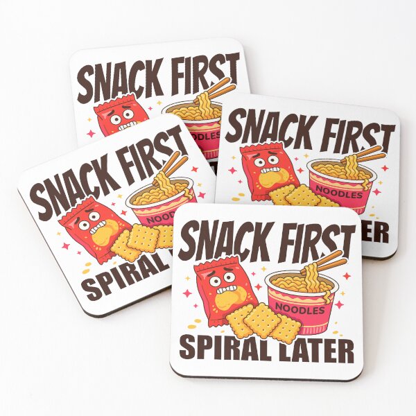 Item preview, Snack Food with Nervous Chips & Noodles – Snack First, Spiral Later designed and sold by Skryp-art.