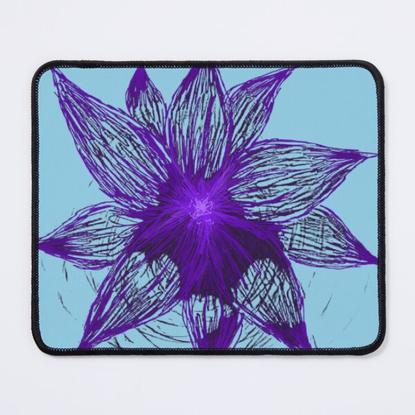 Item preview, Gothic Purple Neon Sketch Flower designed and sold by UrbanVisions.