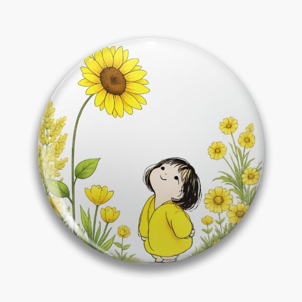 Item preview, Cute Sunflower Girl Floral Art designed and sold by Reshmakhan.