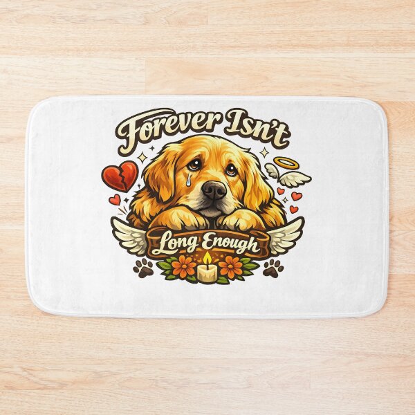 Item preview, Forever Isn't Long Enough Golden Retriever Angel  designed and sold by Sahil Randhawa.