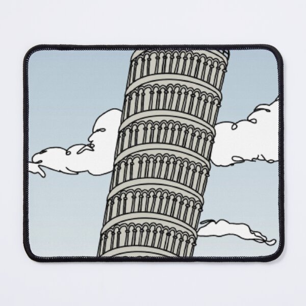 Item preview, Leaning Tower of Pisa Comic Illustration designed and sold by UrbanVisions.