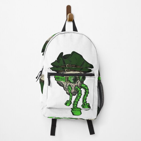 Item preview, Post-Apocalyptic Pirate Skull Cybernetic Art colored designed and sold by HELLPclothing.