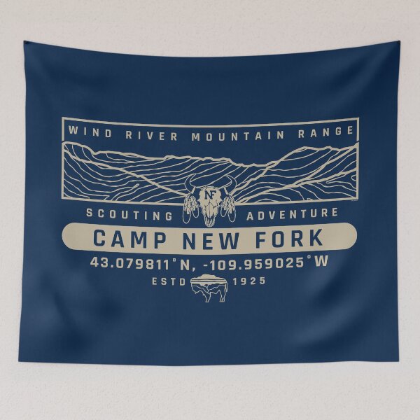 Item preview, Camp New Fork Elevation (1925-2024) designed and sold by tjdayley.