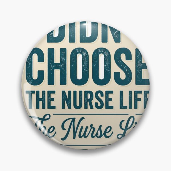 Item preview, Nurse Life Chose Me Funny Vintage Nurse Retro Quote designed and sold by Arobinoz.