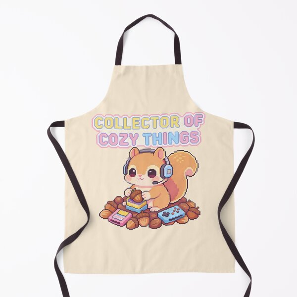 Item preview, Collector of Cozy Things - Cute Gamer Squirrel Pixel Art designed and sold by PotionPixelArt.