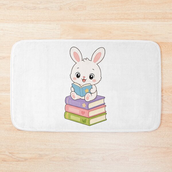 Item preview, Cute Bunny Reading Books Kawaii Cartoon Book Lover designed and sold by Seculinator.