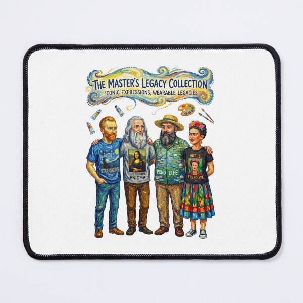Item preview, Artists Van gogh, Frida kahlo, Da vinci, Claude Monet designed and sold by TeeARTHY.