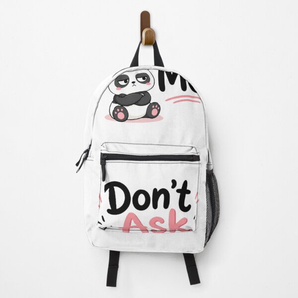 Item preview, Don't Ask Me Cute Panda | Funny Introvert Kawaii Quote Sticker designed and sold by Sanika arts .