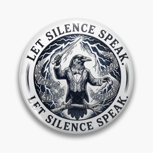 Item preview, Let Silence Speak – Elegant Raven Symbolism Art designed and sold by Dogandesighn.