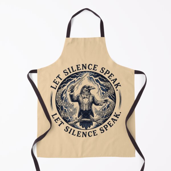 Item preview, Let Silence Speak – Elegant Raven Symbolism Art designed and sold by Dogandesighn.