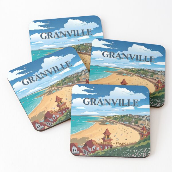 Item preview, Normandy France Travel Poster - Granville Vintage Illustration designed and sold by ateliermnp.