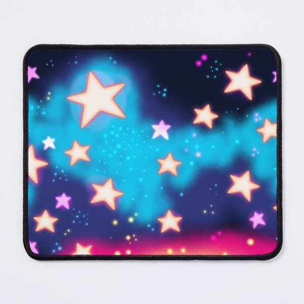 Item preview, Dreamy Neon Starry Sky designed and sold by cat-and-pigeon.