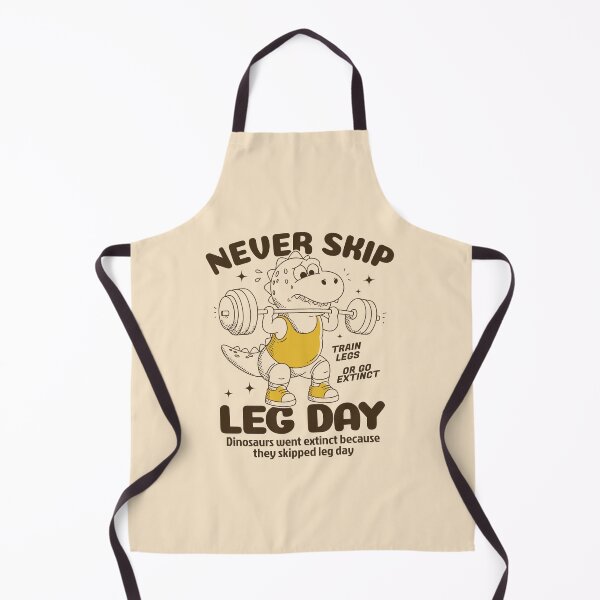 Item preview, Never Skip Leg Day Dinosaur Gym | Funny Workout & Weightlifting T-Rex Design designed and sold by adipra.