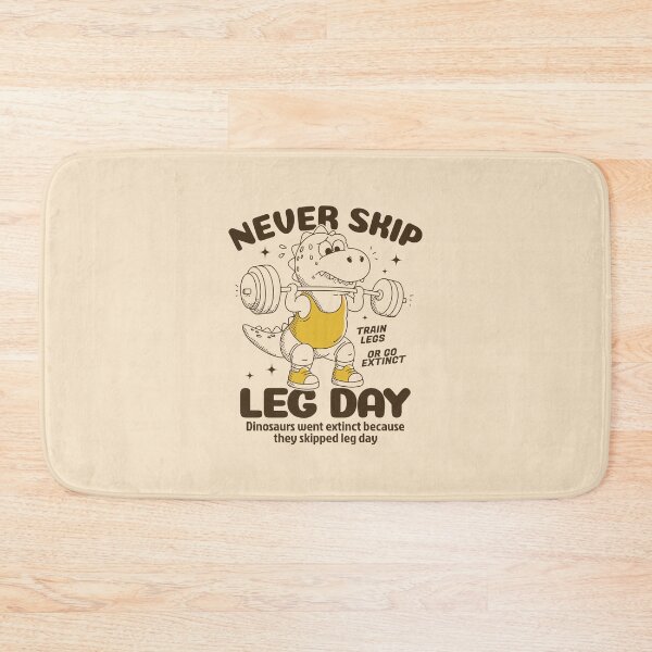 Item preview, Never Skip Leg Day Dinosaur Gym | Funny Workout & Weightlifting T-Rex Design designed and sold by adipra.