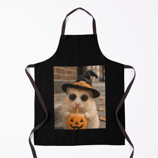 Artikelvorschau, Halloween-Hamster trinkt Kürbis-Eiskaffee – Lustiges Meme entworfen und verkauft von clothesy7.