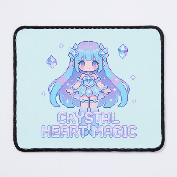 Item preview, Crystal Heart Magic - Icy Princess Anime Pixel Art designed and sold by PotionPixelArt.