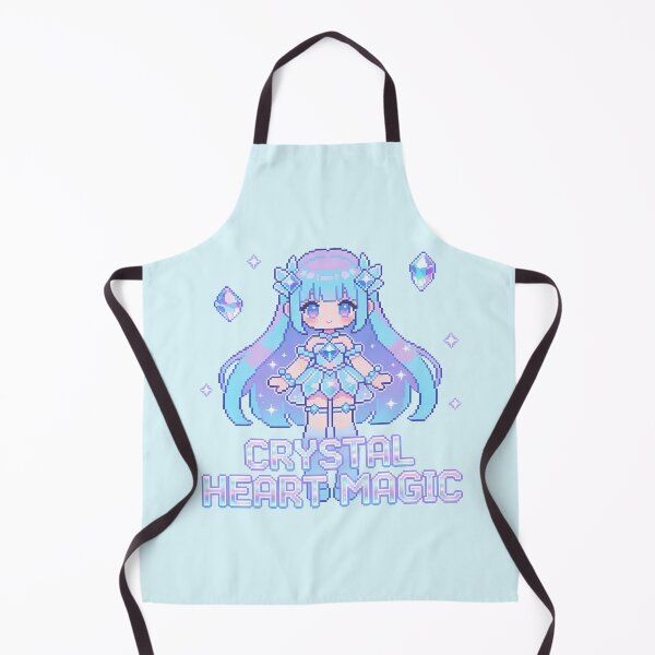 Item preview, Crystal Heart Magic - Icy Princess Anime Pixel Art designed and sold by PotionPixelArt.