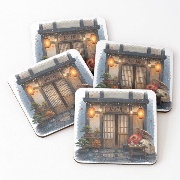 Item preview, Rainy Tokyo Café designed and sold by artesiaKT.