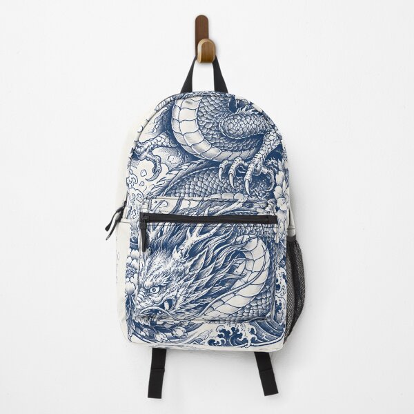Item preview, Japanese Dragon Tattoo | Traditional Irezumi Dragon with Sakura & Waves designed and sold by Neo Tokio.