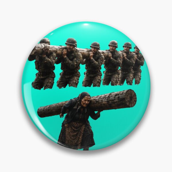 Item preview, Strong Village Grandma vs Special Forces - Funny Soldier Parody Sticker designed and sold by Scro-Ciob-Shop.