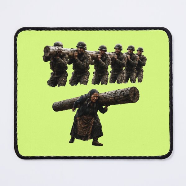Item preview, Strong Village Grandma vs Special Forces - Funny Soldier Parody Sticker designed and sold by Scro-Ciob-Shop.
