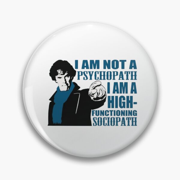 Item preview, I Am Not a Psychopath  | Sherlock Holmes BBC Inspired Quote Decal designed and sold by suh shop.