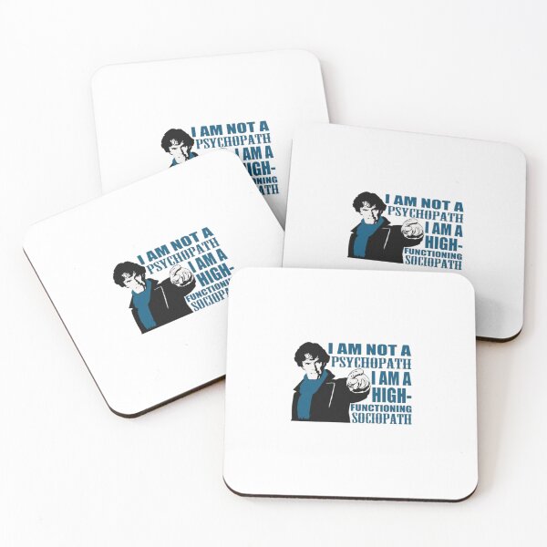 Item preview, No soy un psicópata | Calcomanía con cita inspirada en Sherlock Holmes de la BBC designed and sold by suh shop.