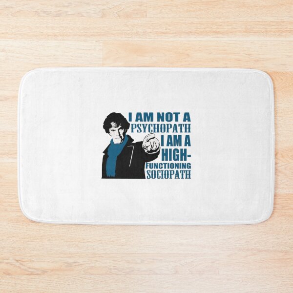 Item preview, I Am Not a Psychopath  | Sherlock Holmes BBC Inspired Quote Decal designed and sold by suh shop.