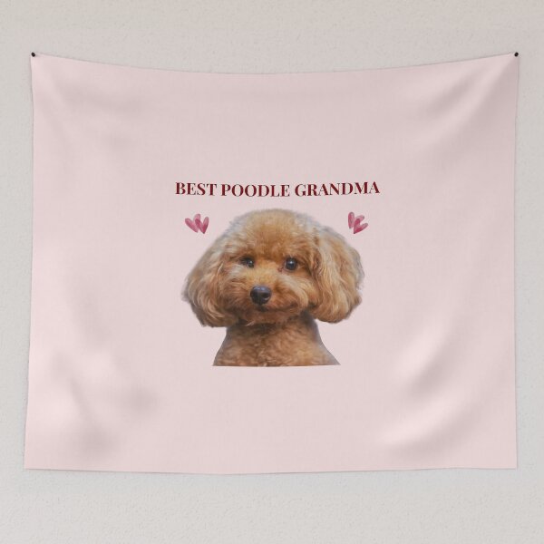 Item preview, Best Poodle Grandma Gift Funny Dog Print designed and sold by chaos-and-curls.