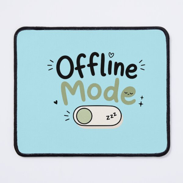 Item preview, Offline Mode Cute Minimalist Typography Design | Kawaii Introvert Quote | Digital Detox Aesthetic designed and sold by Sanika arts .