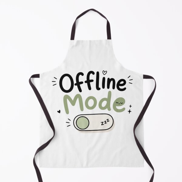 Item preview, Offline Mode Cute Minimalist Typography Design | Kawaii Introvert Quote | Digital Detox Aesthetic designed and sold by Sanika arts .