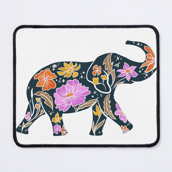 Item preview, Elephant in Bloom — Floral Elephant Die-Cut Sticker, Boho Animal Sticker, Botanical Elephant Vinyl Sticker designed and sold by ShooNyaArtStudio.