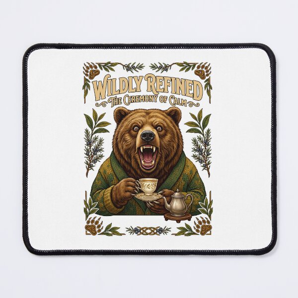 Item preview, Funny Bear Drinking Tea Cardigan designed and sold by TeeARTHY.