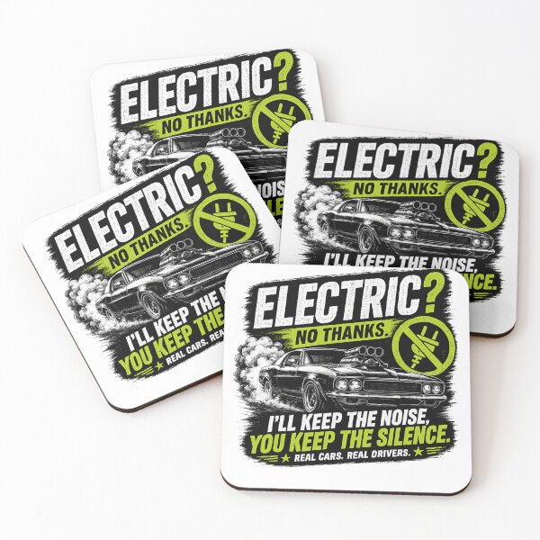 Item preview, Electric? No Thanks | American Muscle Car T-Shirt designed and sold by LukWer.
