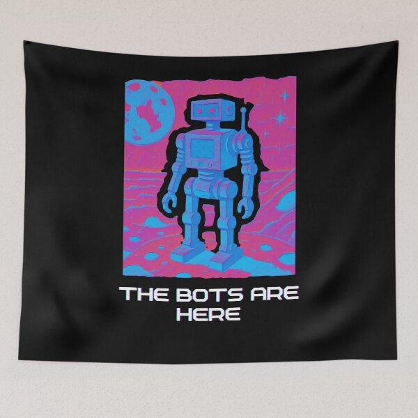 Item preview, Retro AI Supercomputer Robot | 1984 Cyberpunk Vaporwave Computer designed and sold by TEEJAMBOREE.