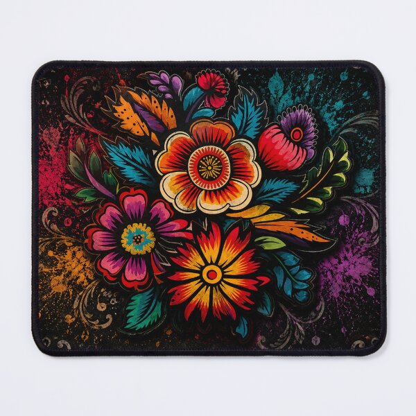 Item preview, Neo Traditional Floral Art | Vibrant Botanical designed and sold by Fei Long Design Hub.