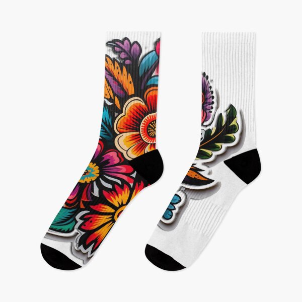 Item preview, Neo Traditional Floral Art | Vibrant Botanical designed and sold by Fei Long Design Hub.