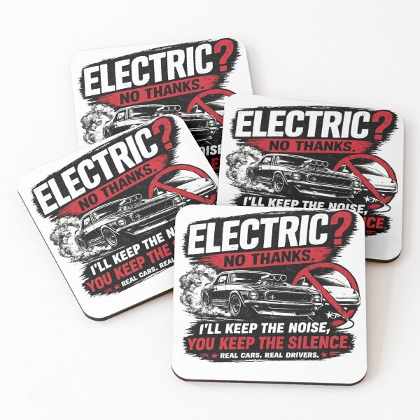 Item preview, Electric? No Thanks | American Muscle Car T-Shirt designed and sold by LukWer.