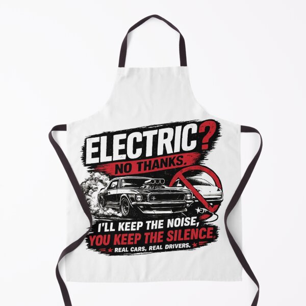 Item preview, ¿Eléctrico? No, gracias | Camiseta de coche deportivo americano designed and sold by LukWer.