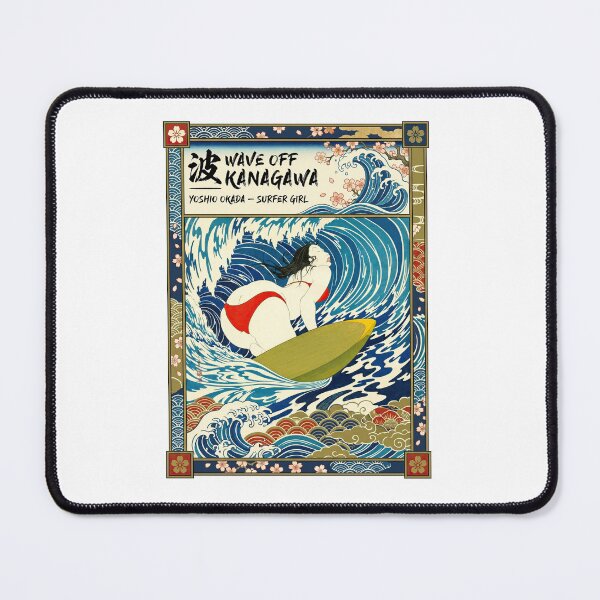Item preview, Wave Off Kanagawa Japanese Yoshio Okada – Surfer Girl designed and sold by TeeARTHY.