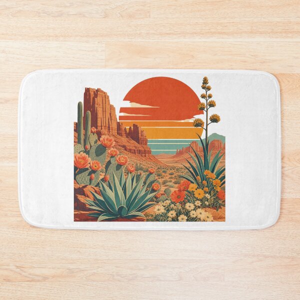 Item preview, Desert Mirage | Retro Desert Landscape Cactus Sunset Graphic T-Shirt designed and sold by rushaib.