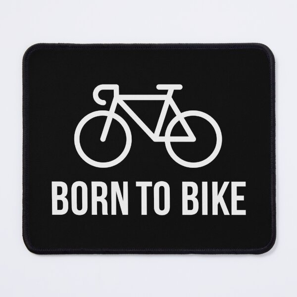 Item preview, Born To Bike (Bike Rider / Racing Bicycle / White) designed and sold by MrFaulbaum.