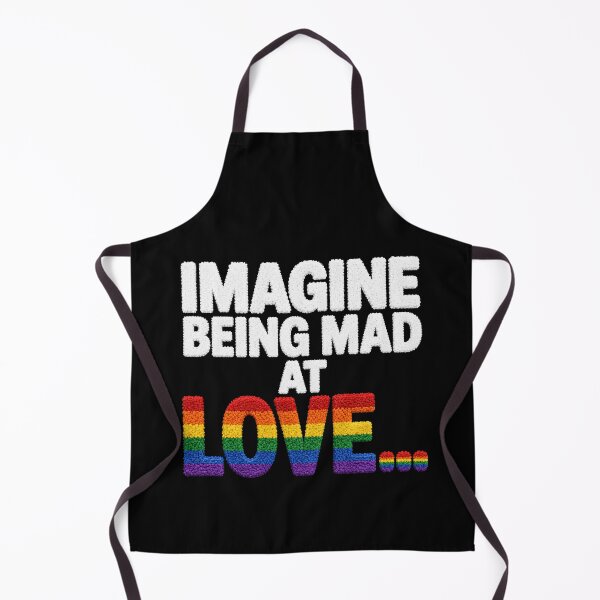 Item preview, Imagine Being Mad At Love – Rainbow LGBTQ Pride Love Wins Quote Design designed and sold by PosiMCreations.