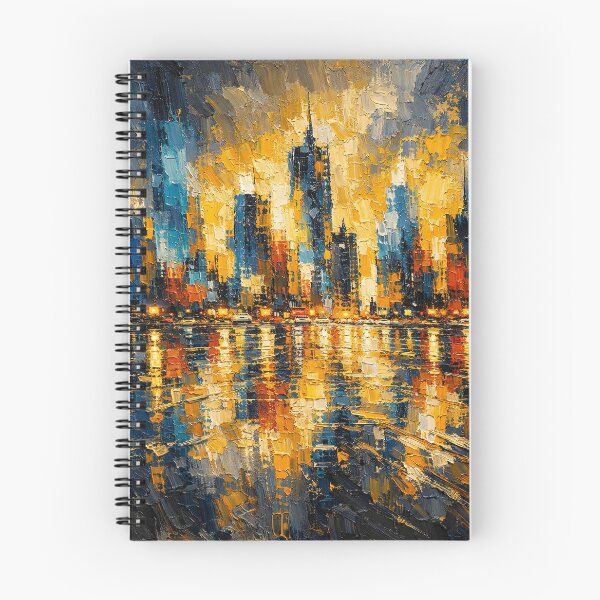 Item preview, Golden Reflections City Skyline designed and sold by Ingorgia Studio.