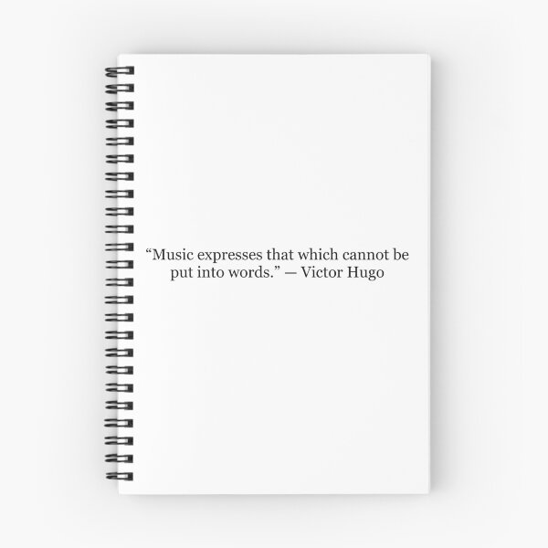 Item preview, Music Expresses That Which Cannot Be Put Into Words – Victor Hugo Quote Typography designed and sold by The Prose Atelier.
